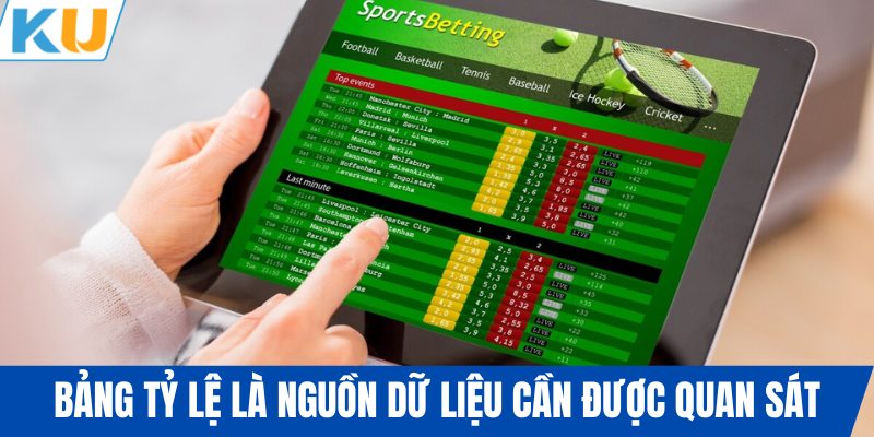 Bảng tỷ lệ là nguồn dữ liệu cần được quan sát thường xuyên