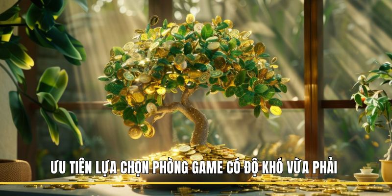 Ưu tiên lựa chọn phòng game có độ khó vừa phải