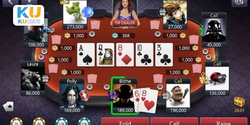 Bốn vòng cược Pre-Flop, Flop, Turn và River trong Texas Hold’em