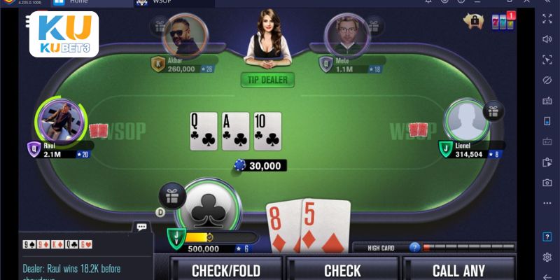 Kinh nghiệm đánh Poker Kubet 100% thắng lớn