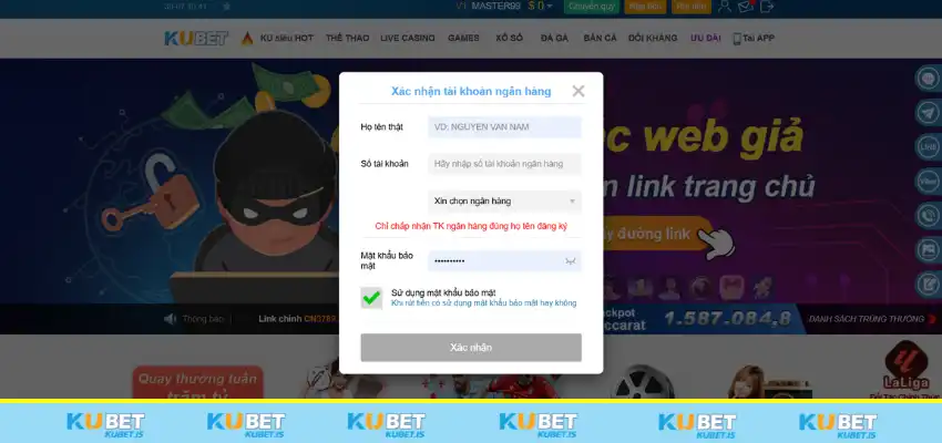 Rút tiền KUBET khẳng định sự thành công của mọi cược thủ